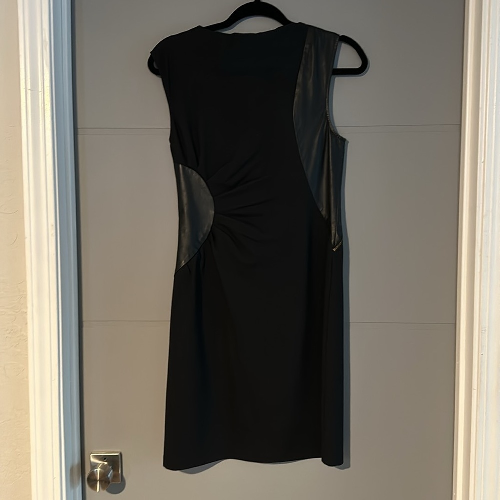 Ali Ro 90s Zipper Dress with Real Leather Accents - Picture 3 of 7